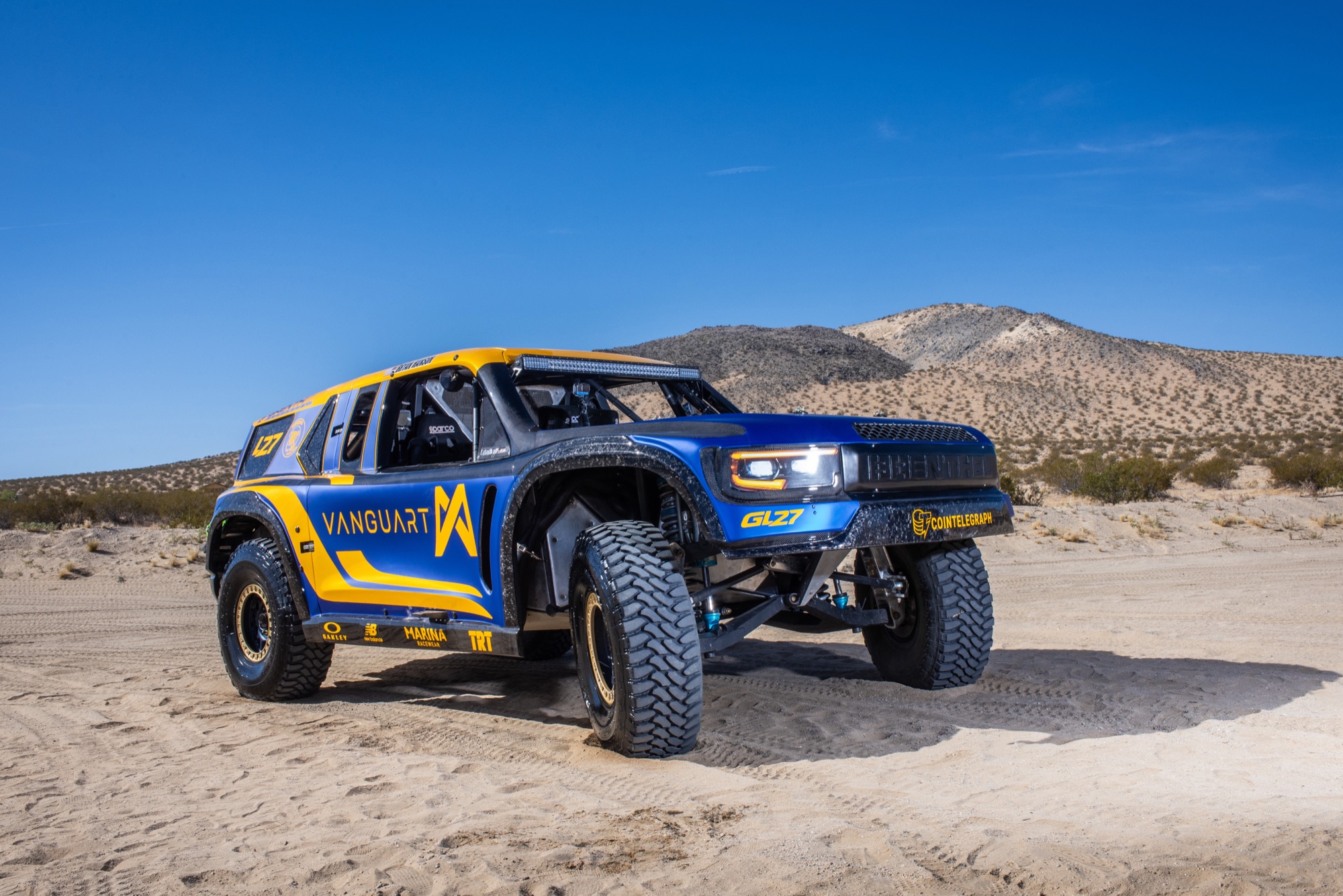 Brenthel Trophy Truck — front 3/4 view