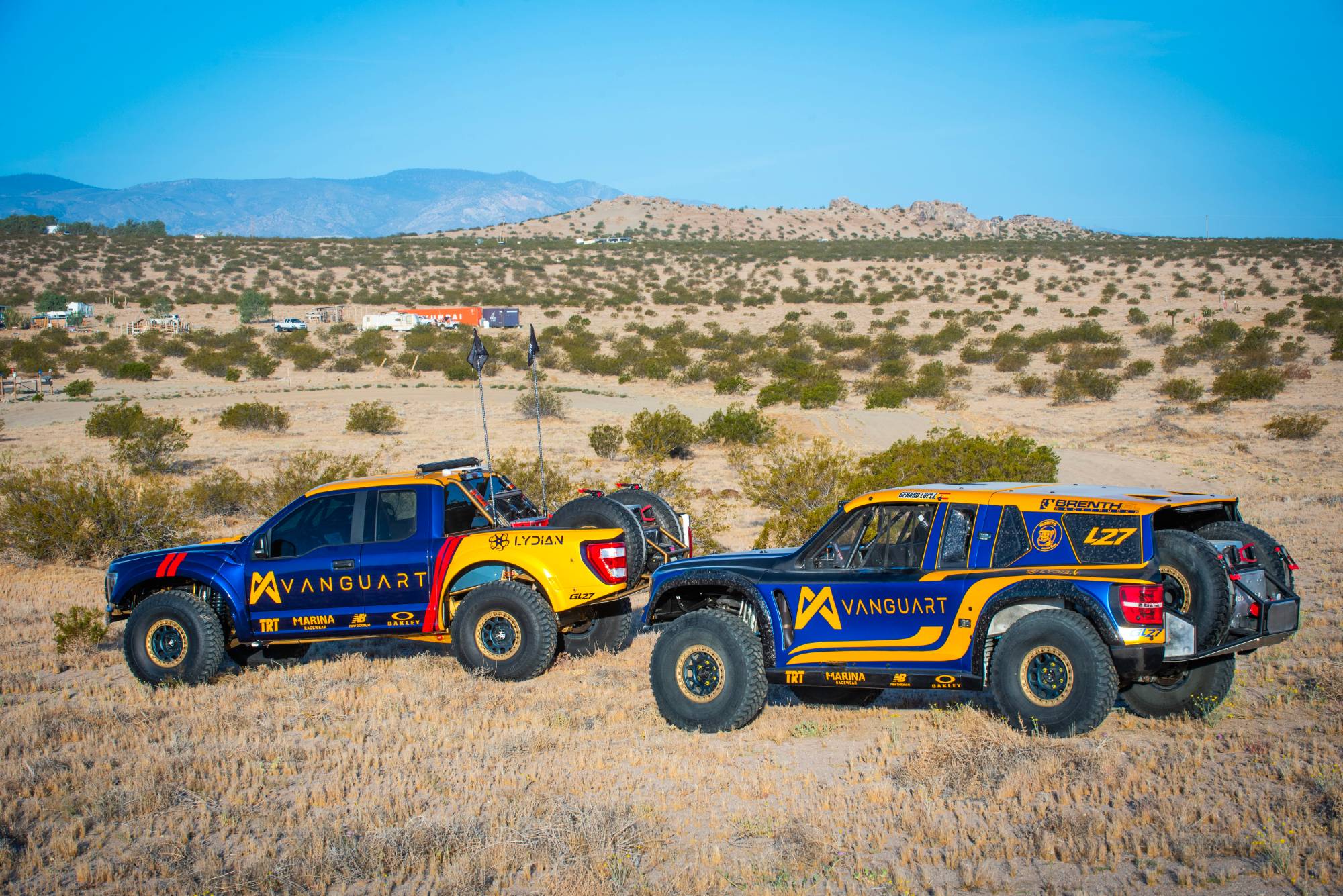 Both trucks side by side